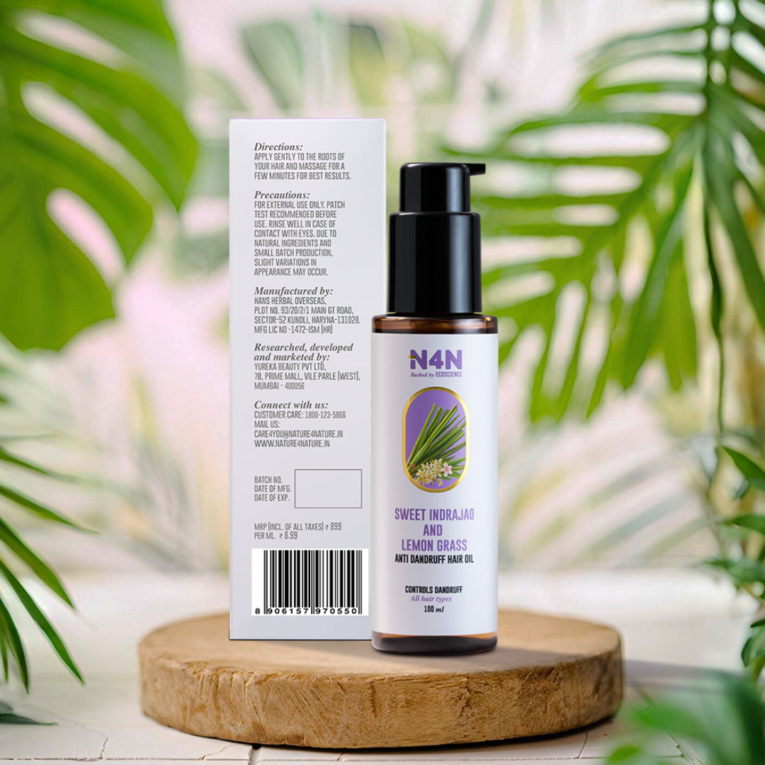 Anti Dandruff Hair Oil with Natural Herbs for Healthy Scalp