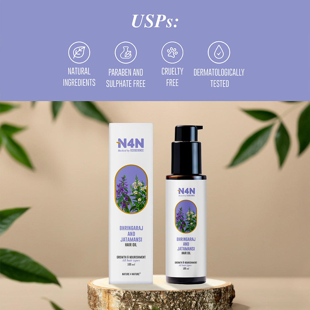 Organic Hair Growth Oil for Thick and Strong Hair