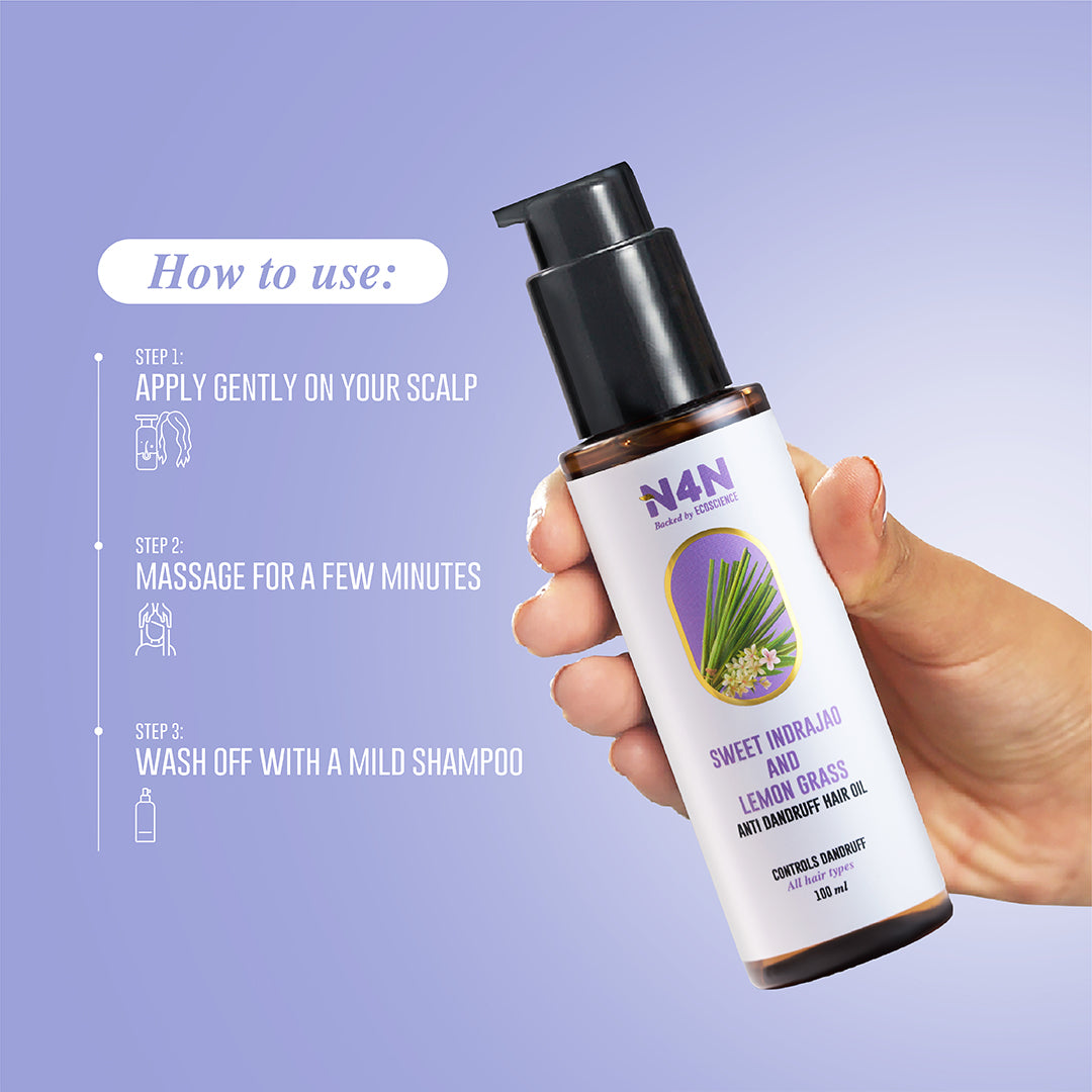 Anti Dandruff Hair Oil with Natural Herbs for Healthy Scalp
