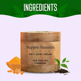 Tea tree oil & Turmeric Anti Acne Cream for Supple smooth Skin | Men & Women
