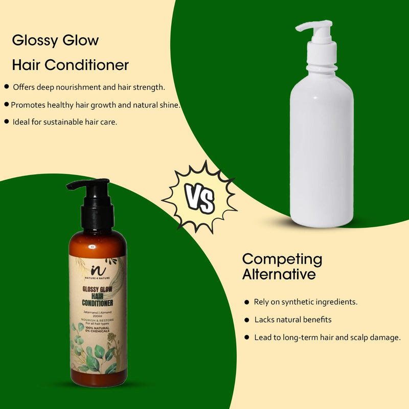 Almond & Jatamansi Glossy Glow Hair Conditioner For Men and Women